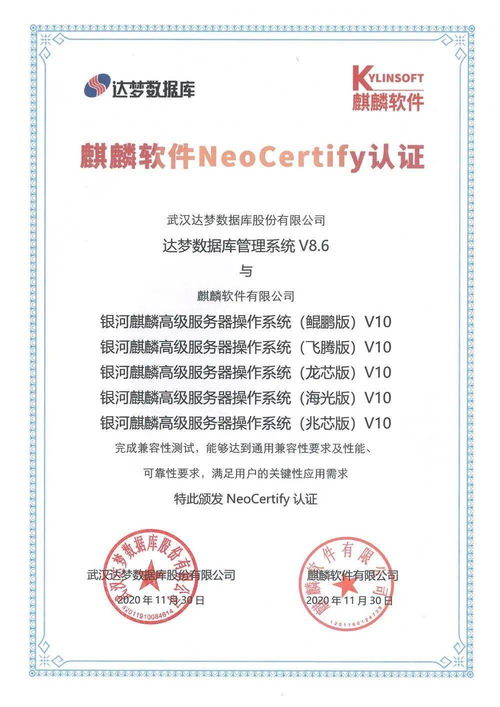 達夢產品兼容互認證,為國產it產業生態建設貢獻力量